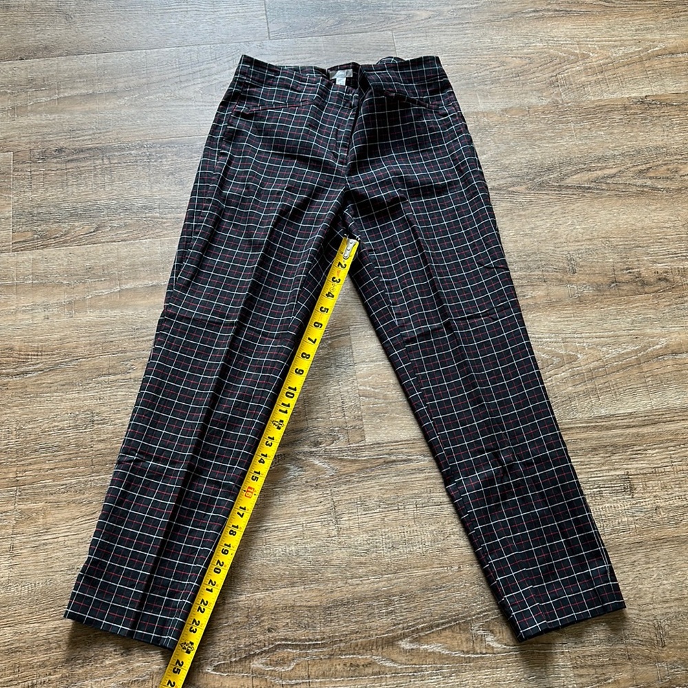J Jill black plaid pant. Size 6